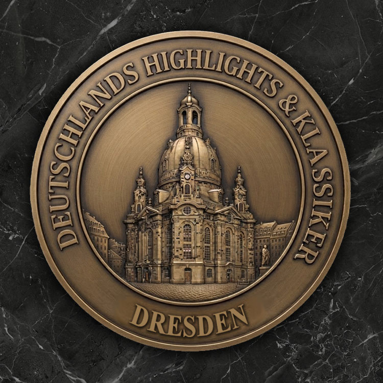 3D-Reliefmedaille  3D-Reliefmedaille „Die Frauenkirche“