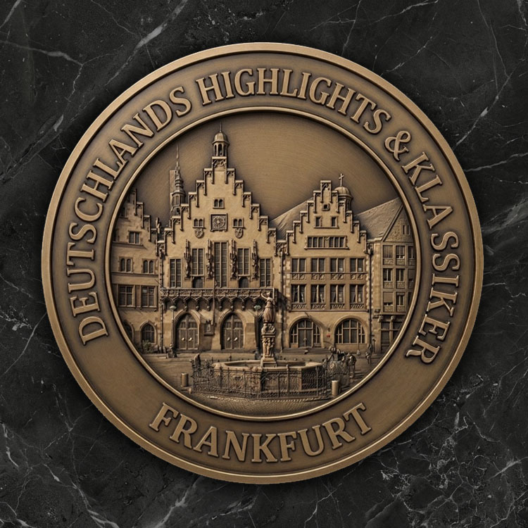 3D-Reliefmedaille  3D-Reliefmedaille „Der Frankfurter Römer“