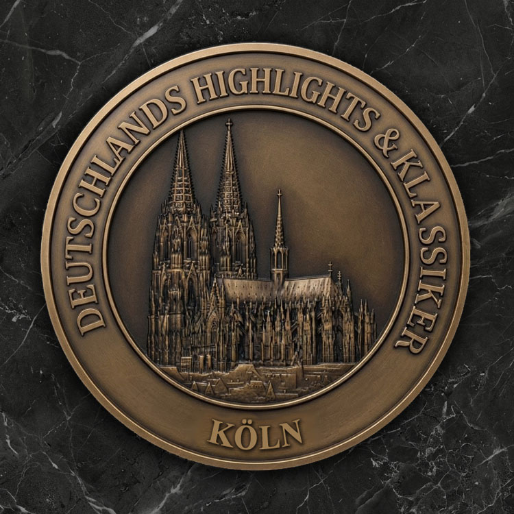 3D-Reliefmedaille  3D-Reliefmedaille „Der Kölner Dom“