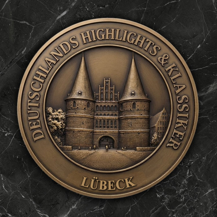 3D-Reliefmedaille  3D-Reliefmedaille „Das Holstentor“
