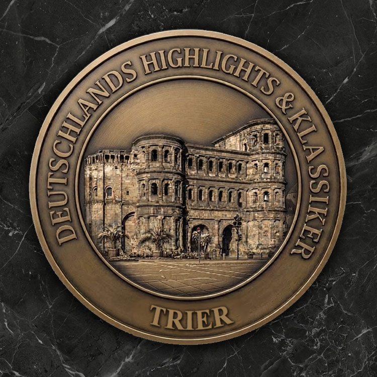3D-Reliefmedaille  3D-Reliefmedaille „Die Porta Nigra“