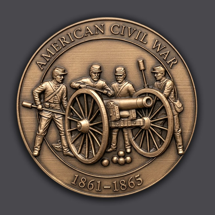 Civil War Reliefmedaille - Artillerie